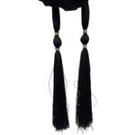 Dressy Nash chiffon 62" scarf with‎ tassels Tan Photo 1