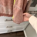 Vintage Havana  Pink and Cream Knit Zip Up Photo 4