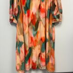 Spartina 449 NWT Edwina Maxi Dress Peach Coral Botanic Garden Watercolor Sz XXL Photo 10