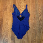 Tommy Bahama  ring front cut out one piece swimsuit blue‎ size 8 Photo 1