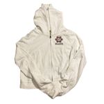 Hollister Cream Off White Long Sleeve Hooded Full Zip Sweatshirt Jacket Women SM Photo 6