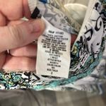 Rampage  White Blue Green Floral Print Dress Women's Size 3 Sleeveless Mini‎ Photo 2