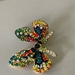 Multicolor rhinestone colorful Butterfly stud earrings Green Photo 6