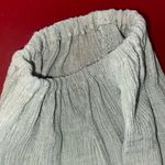 Free People  Blouse Womens XS pale Green Gauze Poet Top Boho Oversized Peasant Photo 5