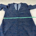 Gap  Swing Shift Dress Womens Size S Blue Dots Print‎ V Neck 3/4 Sleeve Oversized Photo 5