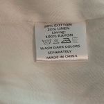 Girl and the Sun Verity White Linen Cotton Mini Dress Womens Size Extra Small Photo 7