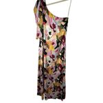 CROSBY by Mollie Burch Crosby Lowery One-Shoulder Floral Maxi Dress S Flower Abstract Garden Party Photo 2