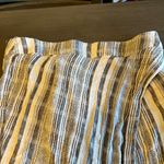 ASTR Womens Skirt Size Small Blue Striped Midi Skirt Hidden Zipper Lined Cotton Photo 3