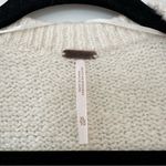 Free People Brookside Tunic Sweater Ivory V Neck Photo 7