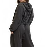 American Eagle AE Aerie Soft Life Full Zip Sweatshirt Smoked Gray NWT Small Photo 3