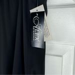 Alex Evenings Tea-Length Satin Chiffon Triple Tier Hem Skirt Black medium Photo 6