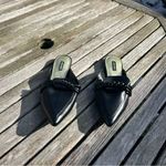 Nine West Nine West Aliby Pointed Flat Mules Womens 9.5 Black Slip On Casual Shoes Photo 2