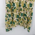 Trovata Birds Of Paradis Kristi Floral Dress Button Midi Bungalow Floral XS Boho Green Photo 2