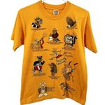 Gildan Mesun Wildlife Wisdom T-Shirt Top Crew Neck Animals Graphic Yellow Medium Photo 0