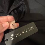 XL Tempt Me Black Off Shoulder Ruffled Bandeau Swim Top with Straps Photo 3