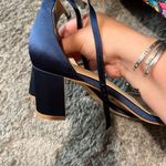 Badgley Mischka  blue wedge heels size 10 Photo 7