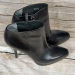 Via spiga leather booties high heels size 9m designed in Italy Black Photo 3