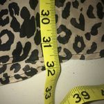 Arden B TAN & BLACK LEOPARD PRINT LIGHTWEIGHT LONG SLEEVE V-NECK DRESS MEDIUM Photo 4