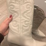 Steve Madden White Cowgirl Boots Photo 2