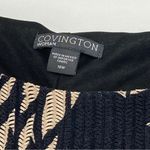 Covington  Woman Black and tan Beige Floral Sleeveless floral dress 18 W Photo 8