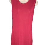 Womens Cardigan Knit Dress Set Red 2 Piece Coordinating Midi Size Medium u Photo 5