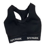 Ivy Park XXS Black Sports Bra With Mesh Back & Elastic Band Photo 0
