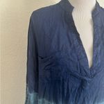 Boho Me Chic Ombre Navy and Light Blue Women's Tunic Photo 2
