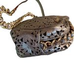Kate Spade Silver Metallic Floral Cut Out Crossbody Photo 7