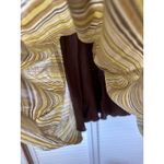 Liz Claiborne  Dress Women's Size 10 Olive Green Brown Striped Midi‎ Career Retro Photo 3