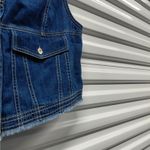 Anthropologie Pilcro Womens Denim Vest Sz Large Festival Western Coastal Cowgirl Photo 3