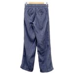 Athleta Cabo Linen Textured Blue Wide Leg Pants Relaxed Beachy Women’s Size 0 Photo 2