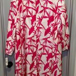 NWT John Meyer White/Pink Print Coat Jacket size 24W Photo 8