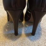 Rebecca Minkoff Derea Chocolate Burgundy Leather Cutout High Heel Boots size 10 Photo 5