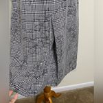 Norton Mcnaughton Plaid Floral Dress Sleeveless Black White Women’s Size 12 Photo 1