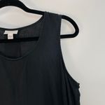 J‎ Jill Women's Black Linen Sleeveless Summer Casual Pockets Midi Dress Size M Size M Photo 4