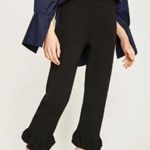 ZARA  NWT Black Ruffle Hem Cropped Pants Photo 0