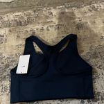 Nike NWT  Navy Blue Medium Support Non Padded Swoosh 2.0 Sports Bra Size Large Photo 3