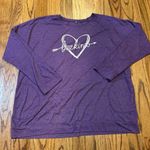 Purple 'Be‎ Kind' Women's lightweight Sweatshirt pockets size 3XL Photo 0