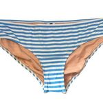 J Crew Bikini Bottoms Womens XL Blue White Stripe Swim Photo 0