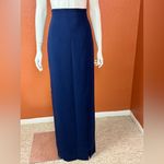 Black Halo  High Rise Elegant Dark Blue Maxi Skirt Size 8 Photo 1