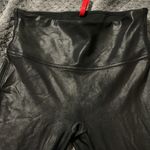 Spanx  Faux Black Leather Leggings Size Large EUC #5581 Photo 1