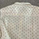 Tommy Hilfiger Cream Polka Dot Roll Tab Shirt Photo 9