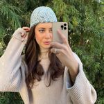Anthropologie Handmade Blue and yellow crochet beanie  Photo 0
