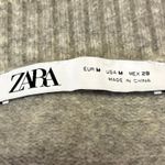 ZARA Women's Gray V Neck Sleeveless Knit Tank Cropped Sweater Vest Top Size M Photo 2