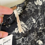 Free People NEW These Dreams Black Floral mini Long Sleeve Dress Size Small Photo 8