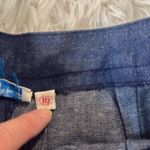 Vintage John Meyer wide leg trousers with faux leather pocket trim 10 Blue Photo 4