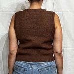 Altar'd State Altar’d State Brown Plaid Sweater Vest Sz L Photo 10
