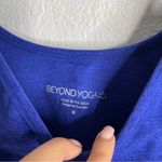 Beyond Yoga  Blue Tie Front Crop Tank Top Size Medium Photo 1