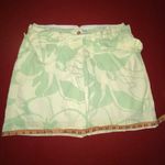 Lands’ End Women’s 12P Green Floral Cotton Skort Golf Tennis Walking Twill skirt Photo 4
