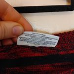 Bobbie & Brooks Size Medium M Red Black Sweater Dress Long Sleeve Warm Soft Cozy Photo 6